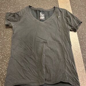 Nike Women's Charcoal V-Neck Tee